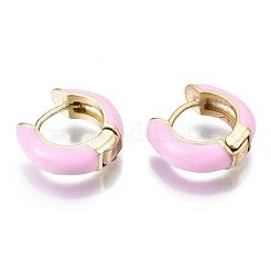 Ottone orecchini a cerchio Huggie&nbsp;EJEW-S209-01E