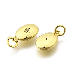 Pendentifs avec zircon cubiques à micro-pavés en laiton&nbsp;KK-I275-32G