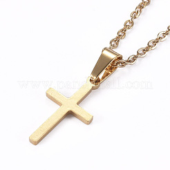 Collares colgantes de acero inoxidable 304&nbsp;NJEW-I237-03G