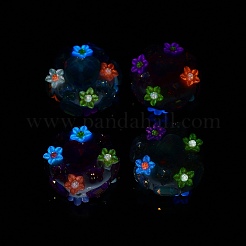 Leuchtende Harzblume Polymer Clay Strassperlen&nbsp;CLAY-A004-03