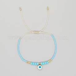 Braccialetti con ciondolo malocchio in vetro di Boemia&nbsp;LI6863-13
