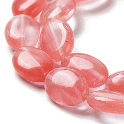 Perle di vetro di quarzo ciliegio fili&nbsp;G-L164-A-35
