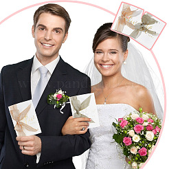 1 Set Hochzeitsgelübdeheft-Kits&nbsp;AJEW-GF0006-24