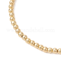 Stretch-Armbänder aus Messing mit runden Perlen&nbsp;BJEW-JB12933