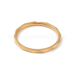 Ionenplattierung (IP) 304 Edelstahl Fingerring&nbsp;RJEW-C071-10G
