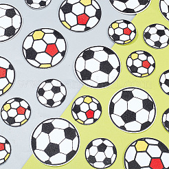 24 stücke 4 arten fußball computerisierte stickerei tuch nähen auf patches&nbsp;PATC-GO0001-01