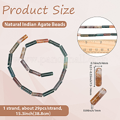 1 Strang Säule natürliche indische Achatperlen Stränge&nbsp;G-PA0002-31