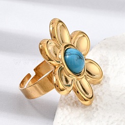 Anillos abiertos de acero inoxidable 304 para mujer&nbsp;GG-CBA7994-02G