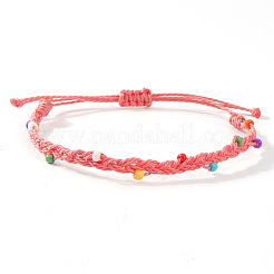 Braccialetti di perline di vetro intrecciate&nbsp;TN6908-1