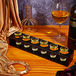 Support de rangement pour verres à vin en bambou à 6 trou&nbsp;ODIS-WH0081-17B-02