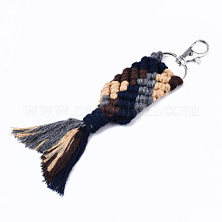 Decorazioni pendenti con nappina in policotone (poliestere cotone)&nbsp;FIND-T035-05-RS