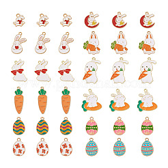 48 Stück 12 Style Legierung Emaille Anhänger&nbsp;ENAM-TA0001-31