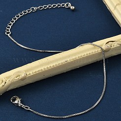 Bracelets à chaîne en laiton plaqué rack pour femmes&nbsp;BJEW-G735-02P