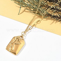 Colliers pendentifs en acier inoxydable 304 pour femmes&nbsp;NJEW-D312-02A-G