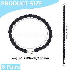 6 paire de bandes élastiques en polyester pour bottes&nbsp;DIY-CY0002-79A
