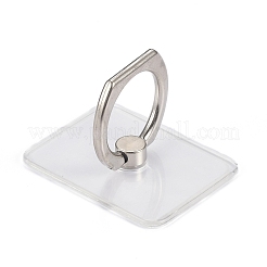 Transparenter Kunststoff-Handy-Ringhalter&nbsp;AJEW-F048-04P