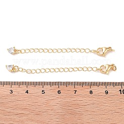 Laiton avec rallonge de chaîne en zircone cubique&nbsp;KK-B102-44G