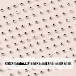 304 Edelstahl-Rundnahtperlen&nbsp;STAS-YW0001-84