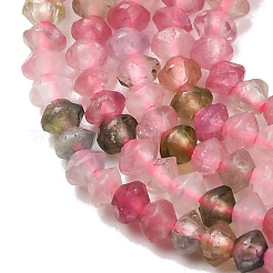 Colliers de perles de tourmaline multicolores naturelles&nbsp;G-D110-C02-04