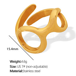 Anneaux ouverts irréguliers en acier inoxydable 304&nbsp;WG22B06-01