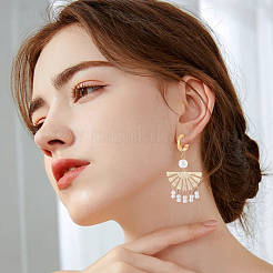 16 pieza de accesorios para pendientes de acero inoxidable 304&nbsp;STAS-BBC0010-20D