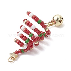 Weihnachtsbaumanhänger aus Glasperlen&nbsp;PALLOY-TA00330-01