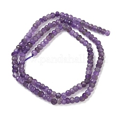 Natürlichen Amethyst Perlenstränge&nbsp;G-P279-74-4mm-01