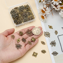 80 Stück 8 Stile Legierungsverbinder Charms&nbsp;FIND-AR0005-82A