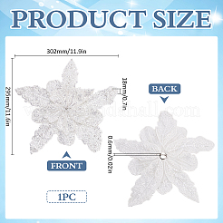 Blumen aus Polyesterharz für Kleidungsaccessoires&nbsp;DIY-WH0037-48A-01
