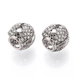 Legierung Rhinestone European Beads&nbsp;FIND-N009-09P