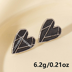 Pendientes de botón en forma de corazón de acero inoxidable 304&nbsp;PH1793-1