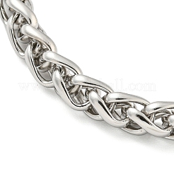Bracciali a catena di grano in acciaio inossidabile 304 anti-ossidazione per le donne&nbsp;BJEW-G707-01P