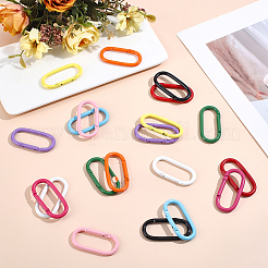 20 anneaux de porte à ressort en alliage de 10 couleurs.&nbsp;FIND-ME0004-11