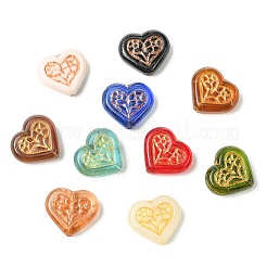 19pcs 19 Farben handgemachte Bunte Malerei-Perlen&nbsp;LAMP-CJ0002-38