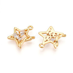 Pendentifs avec zircon cubiques à micro-pavés en laiton&nbsp;KK-N261-116C-G