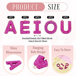 5 Stück 5 Stile handgemachte große Anhänger aus Polymer Clay mit Strassen&nbsp;FIND-BT0001-39C