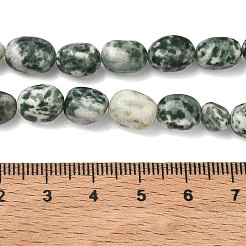 Natürliche grüne Fleck Jaspis Perlen Stränge&nbsp;G-C286-A03