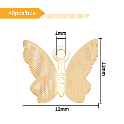 Breloques en laiton&nbsp;KK-BC0005-86G