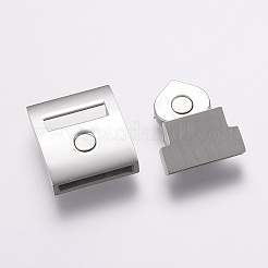 Fermoirs magnétiques en acier inoxydable 304 avec emembouts collées&nbsp;STAS-F122-16P
