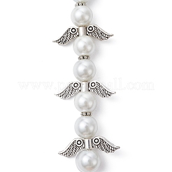Fili di perle di vetro a forma di fata angelo&nbsp;AJEW-JB01180-02