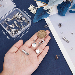 DIY-Set zur Herstellung von Ohrsteckern aus Edelstahl mit Rauten-/Oval-/Rechteckmotiv&nbsp;DIY-BBC0002-01