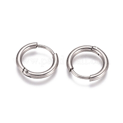 Orecchini a cerchio huggie in acciaio inossidabile 304 anti-ossidazione&nbsp;EJEW-G272-02-10mm-P