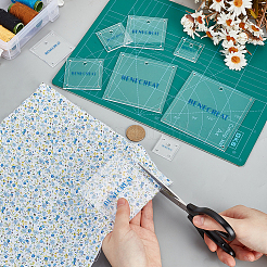 9 modèle de quilting en acrylique transparent&nbsp;DIY-WH0349-318B