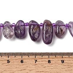 Natürliche violette Phantomquarz-Perlenstränge aus violettem Lodolith&nbsp;G-L649-D02-01