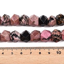 Natürliche Rhodonit-Perlenstränge im Sternschliff&nbsp;G-T138-32