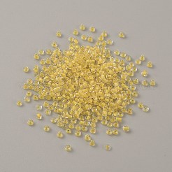 Perle di vetro trasparenti luminose da 100 g&nbsp;GLAA-WH0039-06N