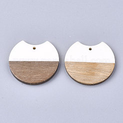 Colgantes de resina y madera de nogal&nbsp;LS-RESI-T023-A-11H-1