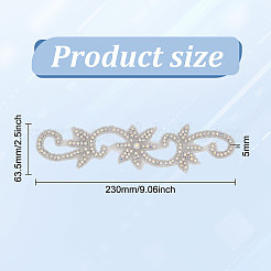 Blume Hotfix Strass&nbsp;DIY-WH0504-33B