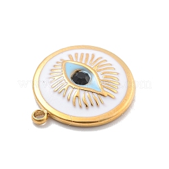 Pendentifs en strass émaillés en acier inoxydable 304&nbsp;RESI-R155-020G-03