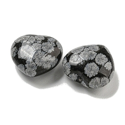 Naturschneeflocke Obsidian Perlen&nbsp;G-P531-A05-01
